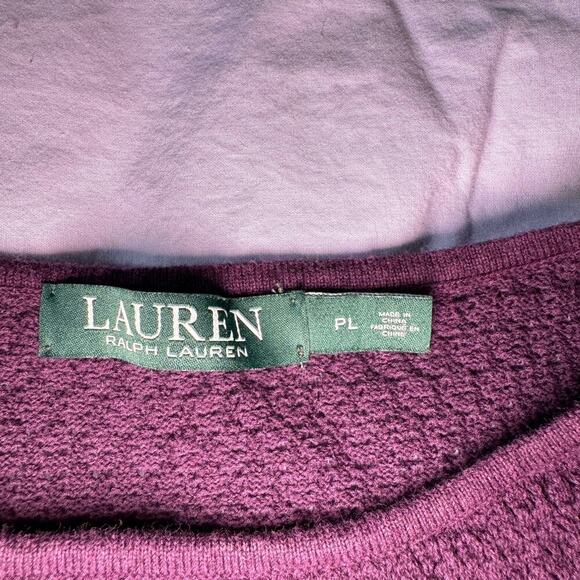 Lauren Ralph Lauren Women's sz Petite Large Purple Sleeveless Sweater Dress - Picture 3 of 8